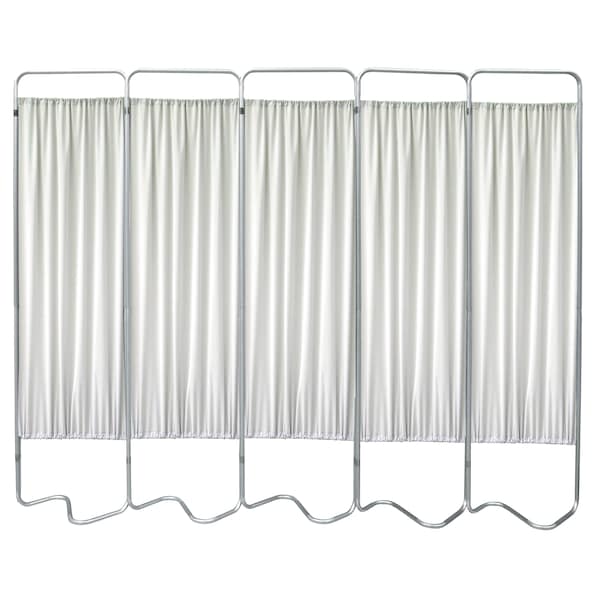 5 Section Beamatic Privacy Screen with Fabric Panels, Frost